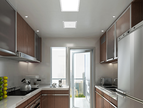 集成吊頂300系列（加盟商專(zhuān)供）納米純白-平面模效果圖