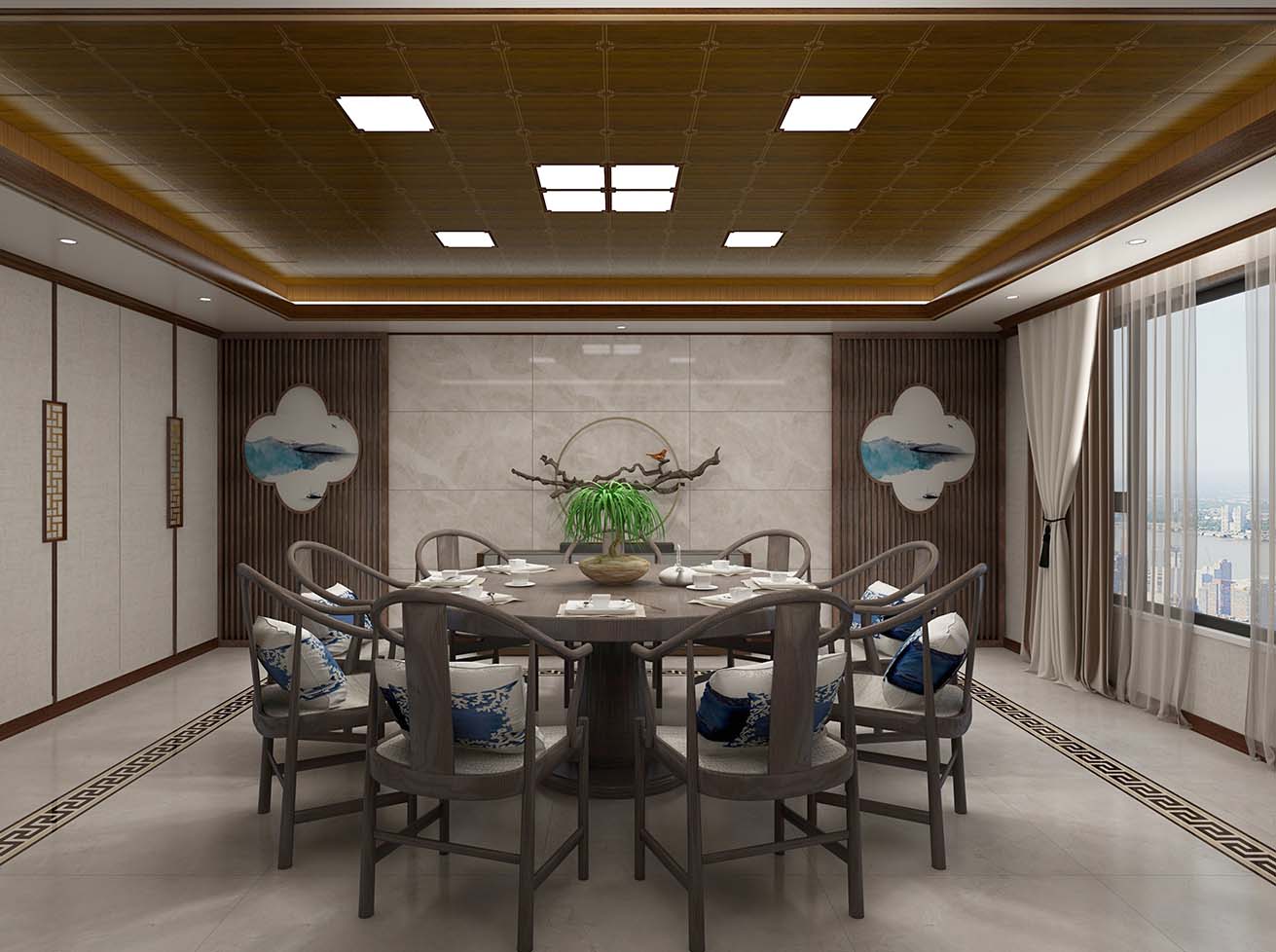 集成吊頂十大品牌巴迪斯新中式吊頂效果圖 集成吊頂十大品牌巴迪斯新中式吊頂效果圖